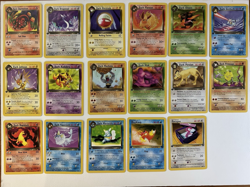 TEAM ROCKET 1ST ED COMPLETE NM UNCOMMON/COMMON SET - Image 1