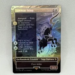 MTG - Summon: Ixion (Borderless) Commander: Final Fantasy Foil NM Pack Fresh - Image 1