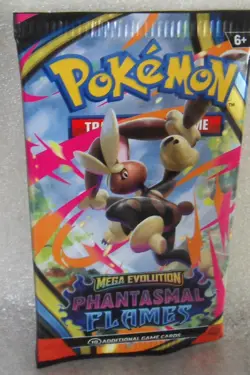 3 Packs- Pokemon TCG Phantasmal Flames Mega Evolution Booster Pack - 10 Cards - Image 3