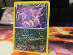 Purrloin Radiant Collection Holo Uncommon MP Pokemon Card Legendary Treasures - Image 1