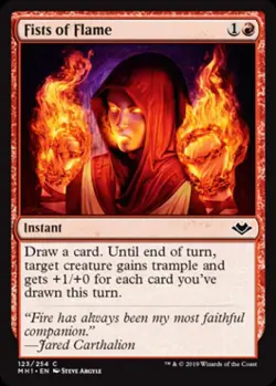 Fists of Flame - Near Mint MTG Modern Horizons - Image 1