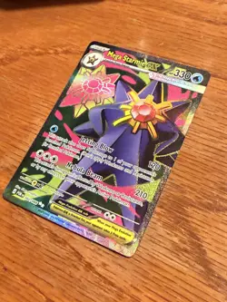 MEGA Starmie EX Perfect Order Pokemon Card Full Art ENGLISH TCG Card 🔥 - Image 2