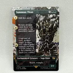 MTG - Summon: Titan (Borderless) Final Fantasy Regular NM Pack Fresh - Image 1