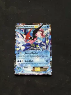Ash Greninja EX XY133 Promo Card MP-HP Condition - Image 1
