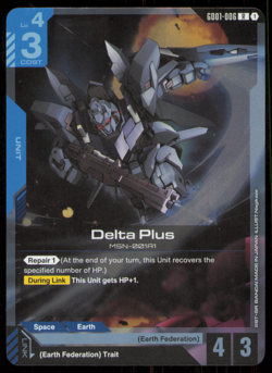 Gundam Card Game Delta Plus R GD01-006 - Newtype Rising NM FOIL - Image 1