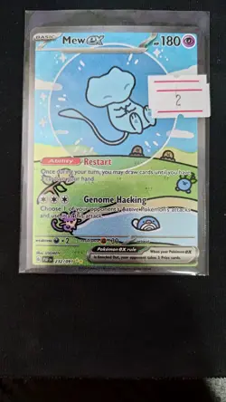 Mew EX 232/091 Special Illustration Rare Paldean Fates Card 2 - Image 1