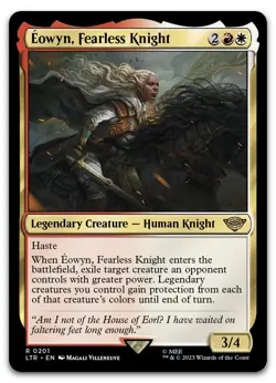Eowyn, Fearless Knight #201 (NM) Lord of the Rings LTR Magic MTG - Image 1