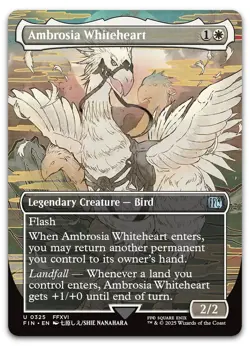 Ambrosia Whiteheart (Borderless) #325 (NM) Final Fantasy FIN Magic MTG - Image 1