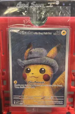 Pokemon x Van Gogh: Pikachu with Grey Felt Hat - 085 Promo Card - Sealed - Image 1