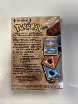 Pokemon Fossil LockDown Theme Deck 1999 Wizards Of The Coast Sealed 742818060776 - Image 3