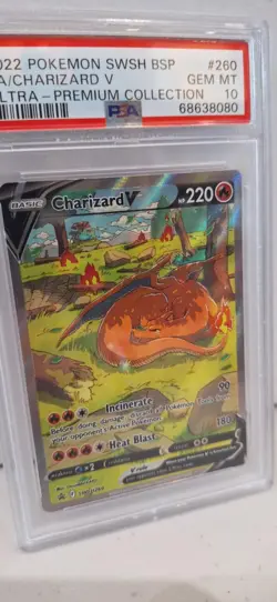 Pokemon -Charizard V - Full Art Holo UPC Promo SWSH260 - PSA 10 - Image 2
