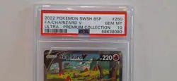 Pokemon -Charizard V - Full Art Holo UPC Promo SWSH260 - PSA 10 - Image 3