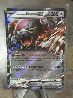 Bloodmoon Ursaluna ex Pokemon Twilight Masquerade 141/167 Double Rare NM - Image 1