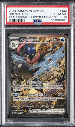2024 POKEMON SVP EN-SV BLACK STAR PROMO #132 GRENINJA EX PSA 10 - Image 1