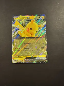 Pokemon TCG Pikachu EX 028/131 Prismatic Evolutions Rare Holo NM - Image 1