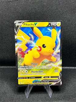 (MINT) Pokemon Sword & Shield Promo Pikachu V Full Art Holo - SWSH061 - Image 1