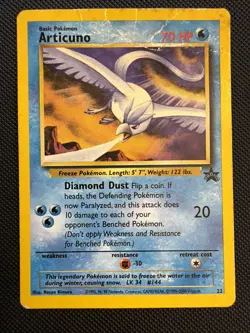 Articuno 22 Promo Wizards Black Star Promos 1999 Pokemon MP/HP - Image 1