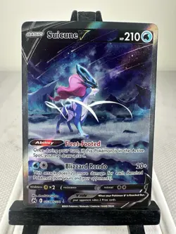 Pokemon TCG Suicune V GG38/GG70 Crown Zenith: Galarian Gallery Holo NM - Image 1