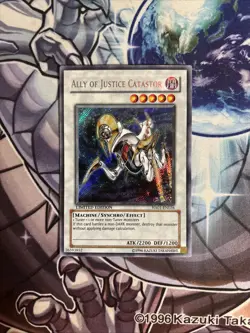 (SRH) Yugioh Ally Of Justice Catastor HA01-EN026 Secret Rare Limited LP - Image 1