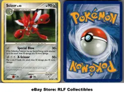 2008 Pokemon, D&P Majestic Dawn, #29/100 Scizor, Rare - Image 1