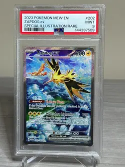 2023 Pokemon SV 151 Zapdos ex Special Illustration Rare #202/165 PSA 9 - Image 1