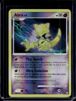 2007 Pokemon Diamond & Pearl Mysterious Treasures Abra Reverse Holo #69/123 - Image 1