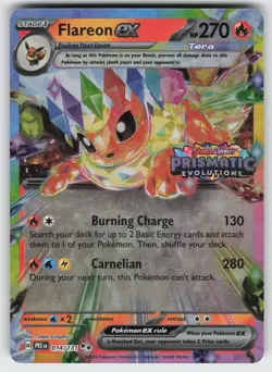 Flareon ex - (Prismatic Evolutions Stamp) Surprise Box Promo Pokemon - Image 1