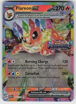 Flareon ex - (Prismatic Evolutions Stamp) Surprise Box Promo Pokemon - Image 1