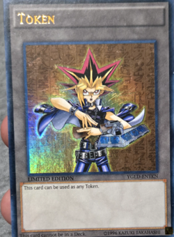 yugioh card 1st edition token ultra rare # YGLD-ENTKN - Image 1