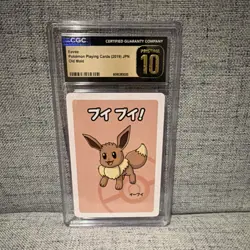 Pokemon Eevee Old Maid Regular 2019 Japanese CGC Pristine 10 - Image 1