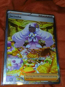 Pokemon TCG Jacinthe Trainer Supporter POR 122/088 Full Art Holo Rare - Image 1