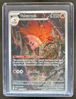 2025 Pokemon Black Bolt Volcarona Illustration Rare #100/086 - Image 1