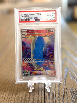 2025 POKEMON JTG EN-JOURNEY TOGETHER ILLUSTRATION RARE #162 WAILORD PSA 10 - Image 1