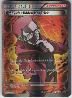 Pokemon TCG Maxie's Hidden Ball Trick (158 Full Art) XY - Primal Clash 158/160 - Image 1