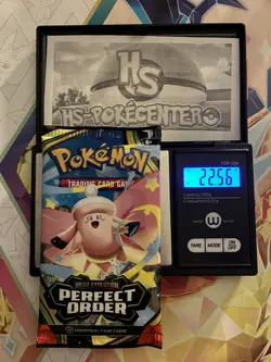 VERY HEAVY! 🔥22.56g Pokemon TCG Perfect Order Booster Pack Factory Sealed ✅ - Image 1