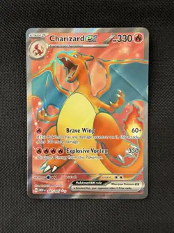 Charizard ex Full Art Holo 183/165 Sv: Scarlet & Violet 151 Holo 2023 Pokemon NM - Image 1
