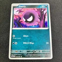Gastly 055/091 Common Paldean Fates Pokemon Near Mint - Image 1