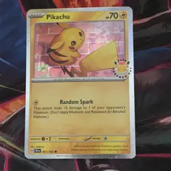 Pikachu 051/162 Pokemon Day Stamped Promo 30th Anniversary Lot Of 2 With Coins - Image 3