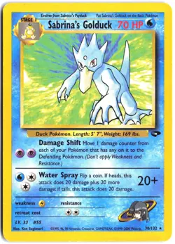 Sabrina's Golduck 30/132 Rare Gym Challenge Pokemon - Image 1