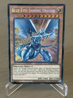 Blue-Eyes Shining Dragon LCKC-EN008 Secret Rare MINT/NM Yugioh Legendary Kaiba - Image 1