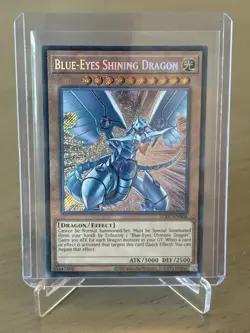 Blue-Eyes Shining Dragon LCKC-EN008 Secret Rare MINT/NM Yugioh Legendary Kaiba - Image 5