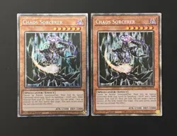 2025 YUGIOH MP25 1ST ED STARLIGHT RARE CHAOS SORCERER X2 NM - Image 1