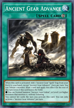 Yugioh! 3x Ancient Gear Advance MP25-EN194 Mega Pack ULTRA RARE - Image 1