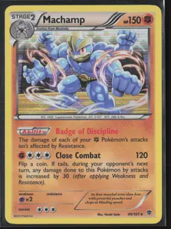 Machamp (49) Holo Rare Plasma Blast 49/101 HP Pokemon Card - Image 1