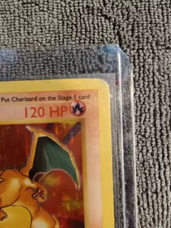Charizard Base Set (Shadowless) Holo Rare 120 HP Pokemon Card 4/102 1999 - Image 3