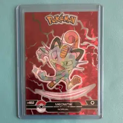 Pokemon TCG Meowth Crystal Card Collection Limited Edition Holo 052 2025 - Image 1