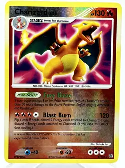 Charizard 3/132 D&P Secret Wonders Reverse Holo Rare Vintage Pokemon TCG Card - Image 1
