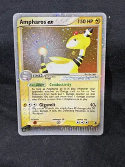 Ampharos EX Dragon Holo Card 89/97 - Crease - Image 1