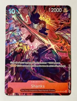 One Piece Shanks English Version 2nd Anniversary Set OP09-004 Promo Foil Card - Image 1