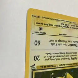 Pokemon Raichu Holo Rare Card Base Set 2 16/130 Wotc English 2000 - Image 3